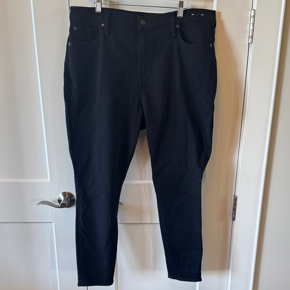 Women’s Gap True Skinny High Rise Jeans Black Size 20